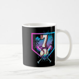 Bysebyll Drip 7th Birthday Home Plate Boys Youth 7 Coffee Mug