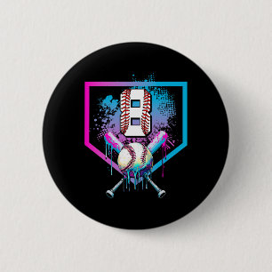 Bysebyll Drip 8th Birthday Home Plate Boys Youth 8 6 Cm Round Badge