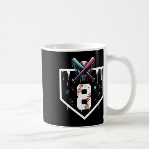 Bysebyll Drip 8th Birthday Home Plate Boys Youth 8 Coffee Mug