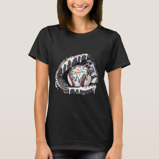 Bysebyll Drip Boys Girls Bysebyll Gloves Bysebyll  T-Shirt