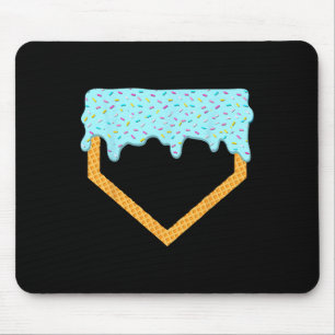 Bysebyll Drip Boys Home Plate Ice Cream Sport Play Mouse Pad