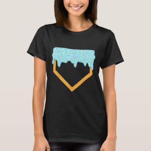 Bysebyll Drip Boys Home Plate Ice Cream Sport Play T-Shirt