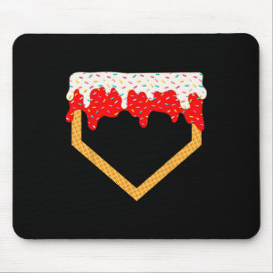 Bysebyll Drip Boys Home Plate Ice Cream Sprinkles  Mouse Pad