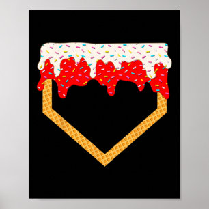 Bysebyll Drip Boys Home Plate Ice Cream Sprinkles Poster