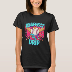 Bysebyll Drip Boys Home Plate Youth Funny Respect T-Shirt