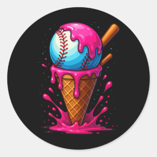 Bysebyll Drip Boys Ice Cream Cone Drip Bysebyll Classic Round Sticker