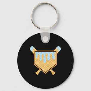 Bysebyll Drip Boys Ice Cream Waffle Cone Bysebyll  Key Ring