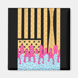 Bysebyll Drip Byt Boys Dripping Ice Cream American Magnet