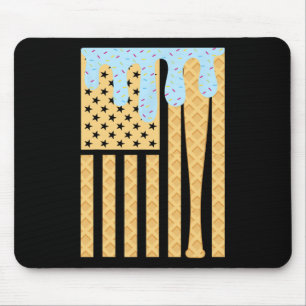 Bysebyll Drip Byt Boys Dripping Ice Cream American Mouse Pad