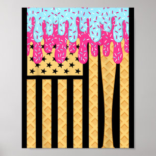 Bysebyll Drip Byt Boys Dripping Ice Cream American Poster