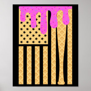 Bysebyll Drip Byt For Boys Dripping Ice Cream Amer Poster