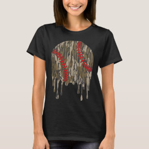Bysebyll Drip Camo Boys Sports Cool Game Day  T-Shirt
