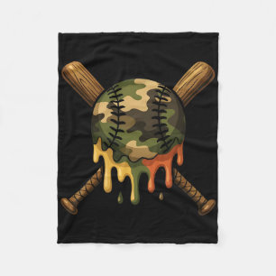 Bysebyll Drip Camo Bysebyll Byts Boys Sports Cool Fleece Blanket