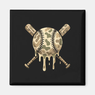 Bysebyll Drip Camo Bysebyll Byts Boys Sports Cool Magnet