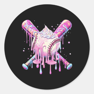 Bysebyll Drip For Boys Girls Ice Cream Youth Byseb Classic Round Sticker