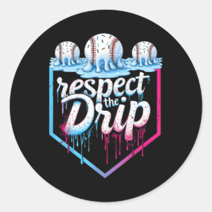 Bysebyll Drip For Boys Ice Cream Drip Youth Boys B Classic Round Sticker