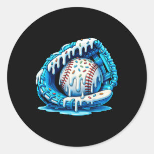 Bysebyll Drip For Boys Ice Cream Drip Youth Boys B Classic Round Sticker