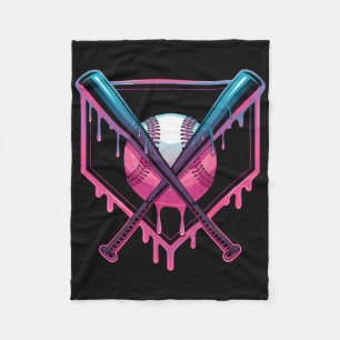 Bysebyll Drip Ice Cream Dripping Bysebyll Boys Kid Fleece Blanket