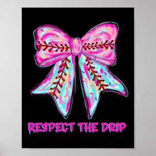 Bysebyll Drip Ice Cream Dripping Coquette Bow Mama Poster