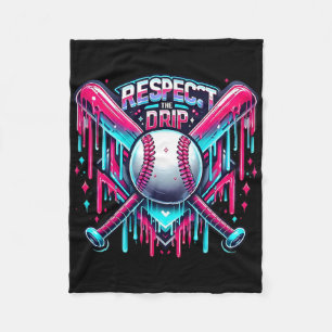 Bysebyll Drip Ice Cream Dripping Respect The Drip  Fleece Blanket