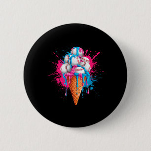 Bysebyll Drip Ice Cream Sports Lover Ice Cream Con 6 Cm Round Badge