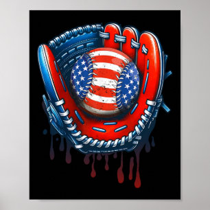 Bysebyll Drip Ice Cream Sprinkles 4th Of July Byse Poster