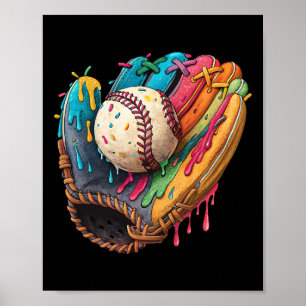 Bysebyll Drip Ice Cream Sprinkles Colourful Byseby Poster