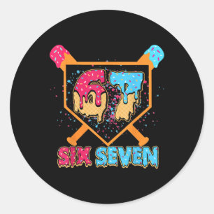 Bysebyll Drip Number 67 Player Or 67th Birthday Bo Classic Round Sticker