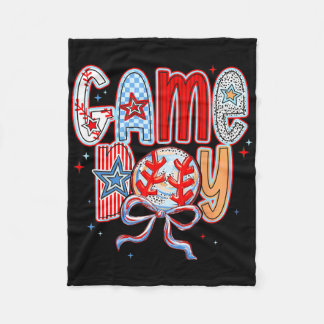 Bysebyll Game Day Bysebyll Coquette Bow Mum Mama M Fleece Blanket