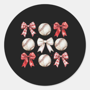 Bysebyll Girls Toddler Kids Coquette Bow Bysebyll Classic Round Sticker