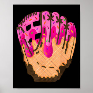 Bysebyll Glove Drip Ice Cream Cone Dripping Byseby Poster