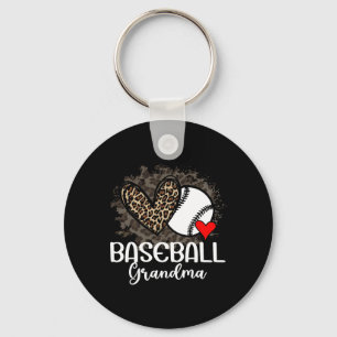 Bysebyll Grandma Funny Leopard Heart Proud Bysebyl Key Ring