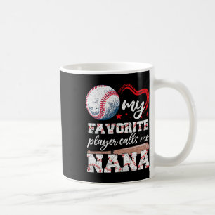 Bysebyll Grandma My Favourite Player Calls Me Nana Coffee Mug