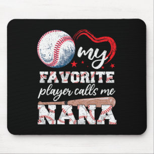 Bysebyll Grandma My Favourite Player Calls Me Nana Mouse Pad