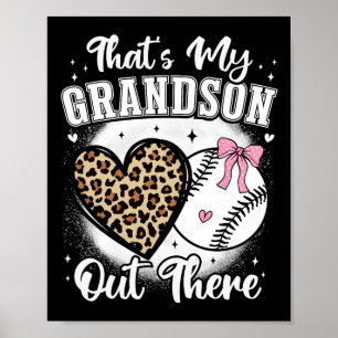 Bysebyll Grandma Thats My Grandson Nana Cheer Gran Poster