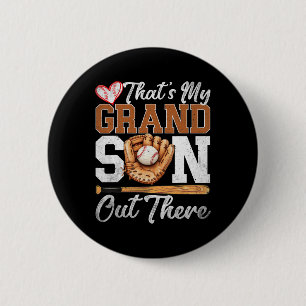 Bysebyll Grandma That's My Grandson Out There Moth 6 Cm Round Badge