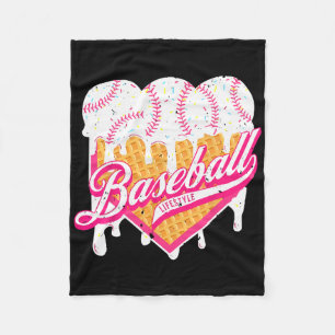 Bysebyll Home Plate Drip For Boys Ice Cream Spinkl Fleece Blanket