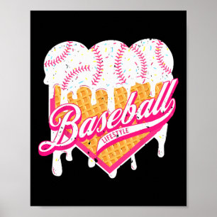 Bysebyll Home Plate Drip For Boys Ice Cream Spinkl Poster