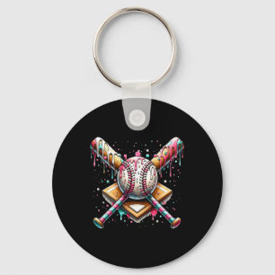 Bysebyll Home Plate Ice Cream Drip Bysebyll With S Key Ring