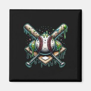 Bysebyll Home Plate Ice Cream Drip Magnet