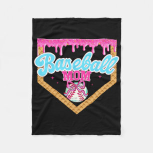 Bysebyll Ice Cream Drip Funny Sport Game Day Byseb Fleece Blanket