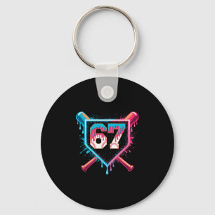 Bysebyll Ice Cream Drip Six Seven Gen Alpha Slang Key Ring
