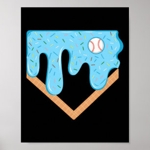Bysebyll Ice Cream Dripping Bysebyll Home Plate Dr Poster