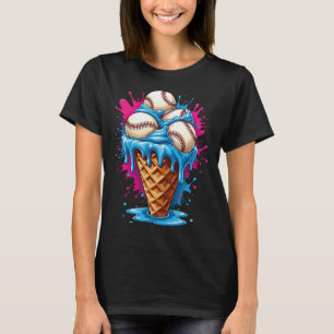 Bysebyll Ice Cream Funny Ice Cream Bysebyll Drip W T-Shirt