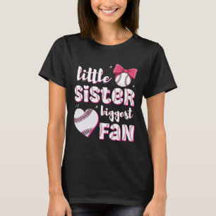 Bysebyll Little Sister Biggest Fan Bysebyll Girls T-Shirt