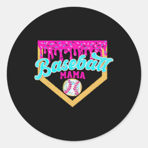 Bysebyll Mama Bysebyll Ice Cream Dripping Bysebyll Classic Round Sticker