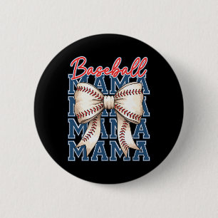 Bysebyll Mama Coquette Bow Game Day Bysebyll Mothe 6 Cm Round Badge