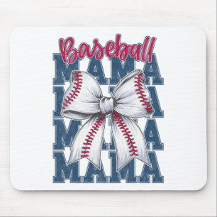 Bysebyll Mama Coquette Bow Game Day Bysebyll Mum M Mouse Pad
