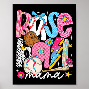 Bysebyll Mama Coquette Bow Game Day Bysebyll Mum M Poster
