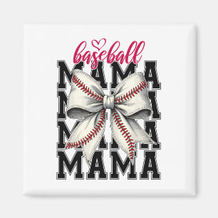 Bysebyll Mama Coquette Bow Game Day Bysebyll Mum Magnet